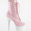 Pleaser USA Flamingo-1020 8inch Pleaser Boots - Patent Baby Pink/White -Lingerie Shop slice3 49d34212 889f 4a1b 911b cf9d6b3df984