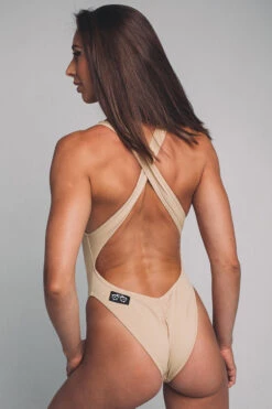 Shark Polewear Vashkelita Bodysuit - Beige -Lingerie Shop vashkelitanude2